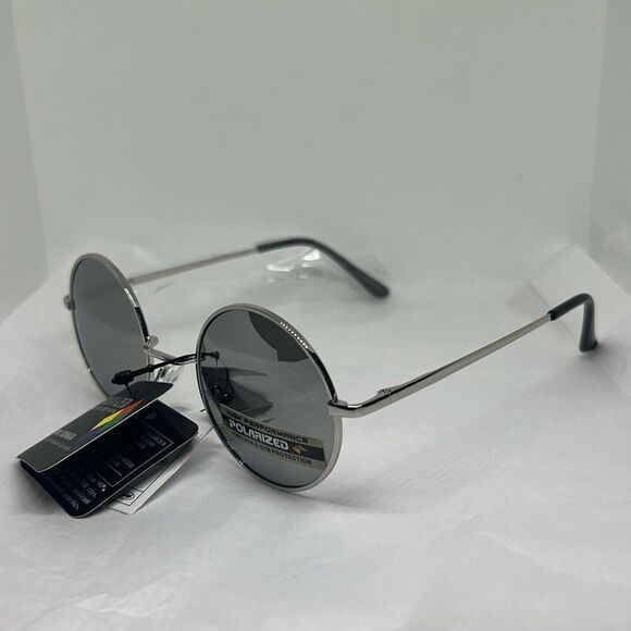 Polarized Mirrored Round Hippie Sunglasses – Model PZ-711050 - Picture 1 of 3